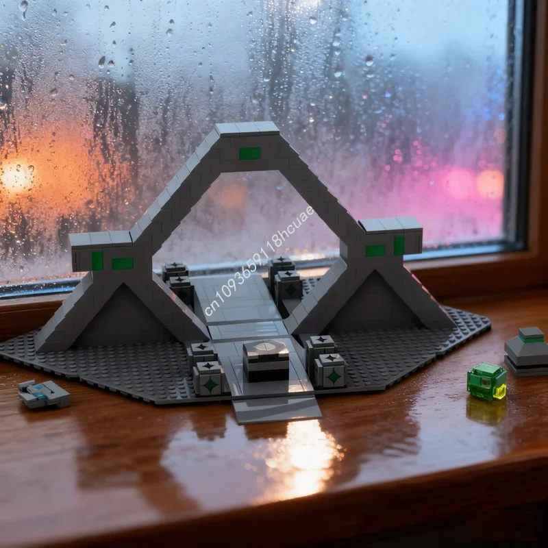 

604pcs MOC Precursor portal ion key slot Aquazoneed Model Christmas gift Building blocks Construction DIY idea Kids toy Birthday