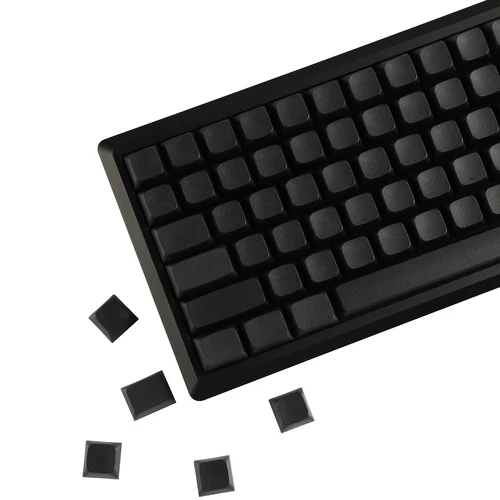 YMDK ZDA grueso negro en blanco PBT Keycap ANSI ISO XDA v2 teclas para GK61 64 68 96 KBD75 Planck Preonic wings Filco SP64 SP84