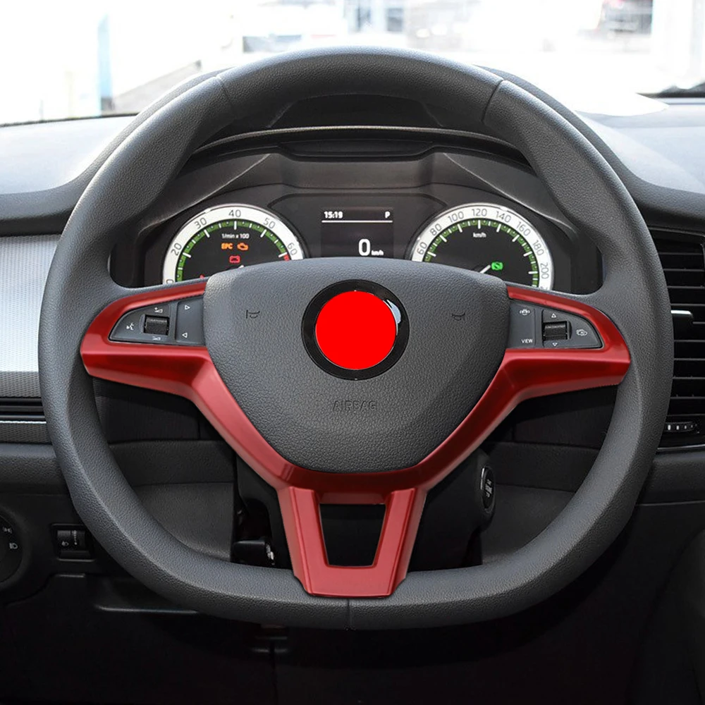 Car Steering Wheel Braid Cover 100% Fit for Skoda Octavia 2017 Fabia 2016 2017 Rapid Spaceback 2016 Superb