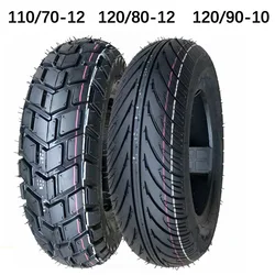 Pneumatico Tubeless per moto 110/70/90-12 120/70/90-10 120/70/90-12 120/80/70-10 pollici parti di pneumatici sottovuoto per Scooter elettrico