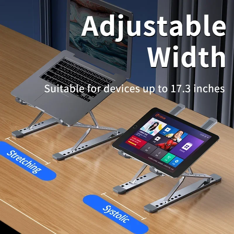 Adjustable Laptop Stand Aluminum For Macbook Computer PC iPad Tablet Table Support Notebook Stand Cooling Pad Laptop Holder Base