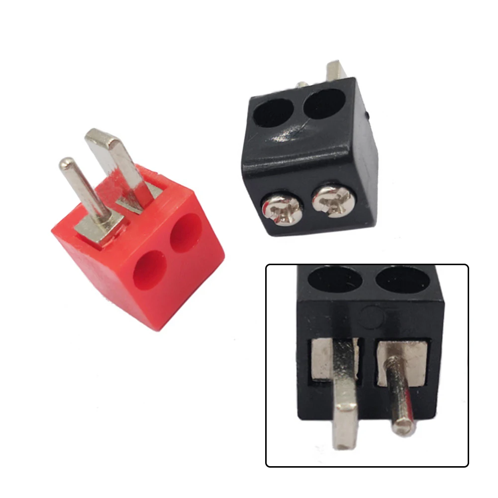 Conector de enchufe de equipo eléctrico, conectores de cable, conexiones de tornillo rojo y negro, enchufe en forma de T de cobre