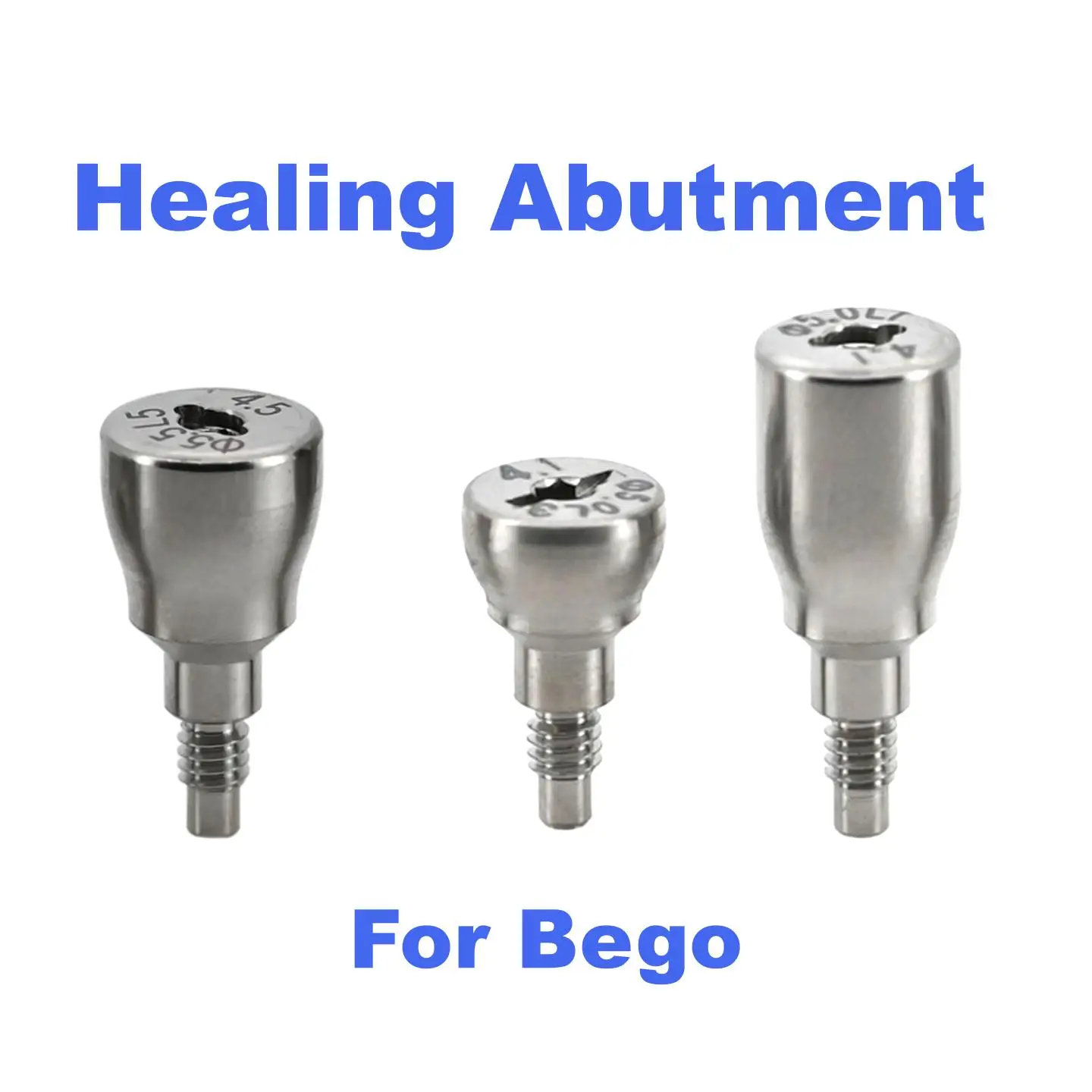 High Precision Dental Titanium Healing Abutment Gingival Tissue Contour Screw Compatible with Bego Implant Surgery Systems