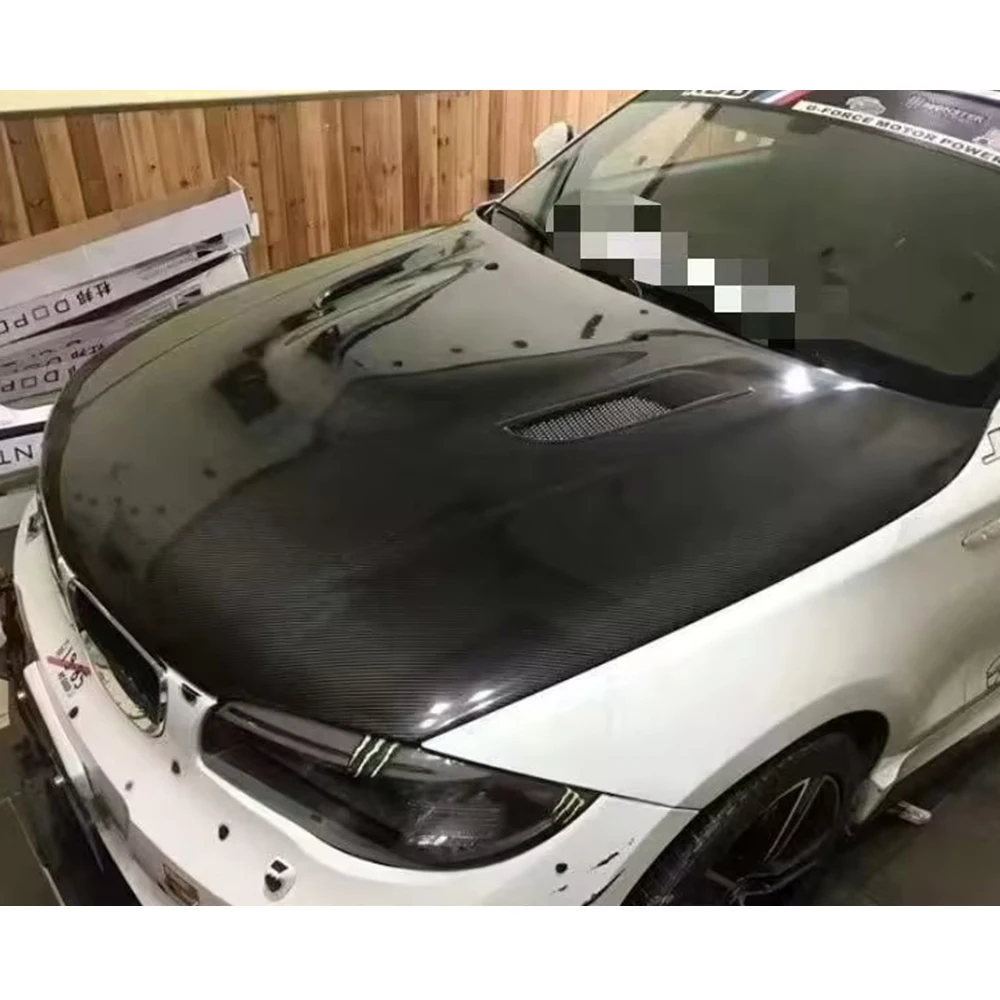 

Углеродное волокно, вентиляционный капот, капот двигателя, передняя крышка клапана автомобиля для BMW E82 1M E87 M3, профессиональная модернизация тюнинга автомобиля