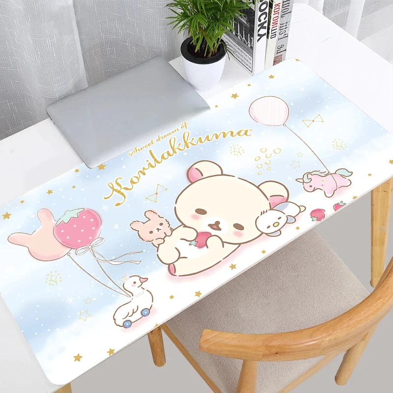 

Cute Mouse Pad Korilakkuma Rilakkuma Desk Mat Anime Playmat Gaming Mousepad Speed Computer And Office Gamer Cabinet Keyboard Pad