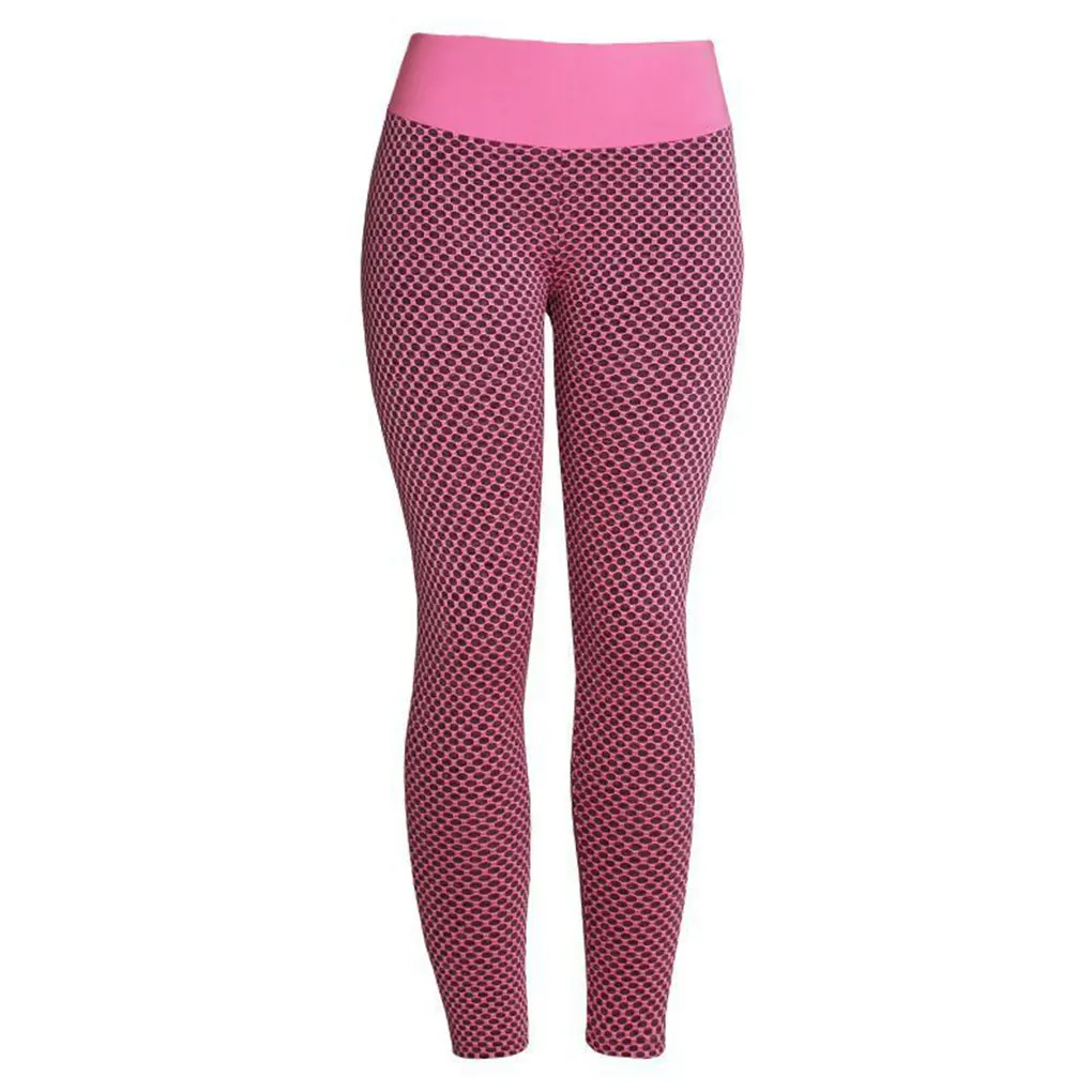 Cintura alta yoga legging feminino esportes calça pano elástico calças de fitness s
