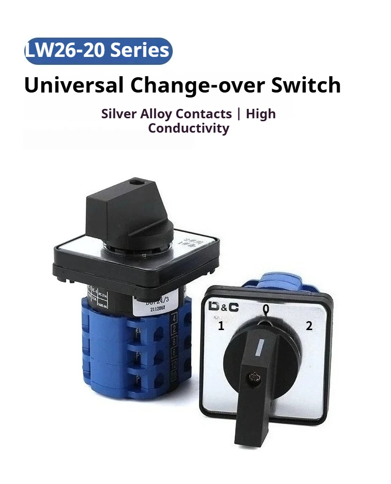 Lw26 20 20a Universal Transfer Switch Multi Speed Power Cut Off Rotate On Off Knob Motor Forward And Reverse Changeover Switch