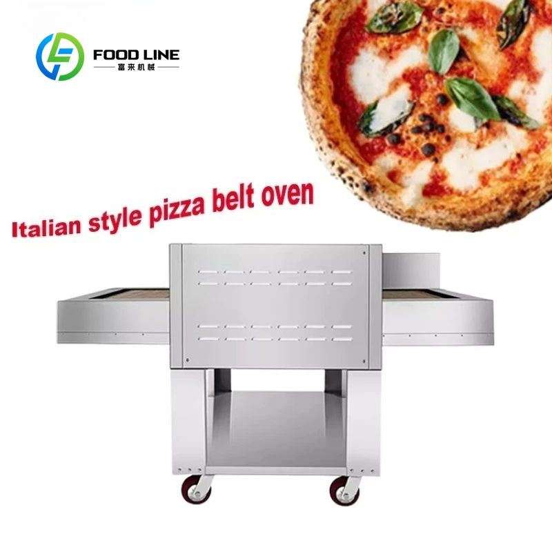 Customized Pizza Tunnel Conveyor Oven Bulk Production 450℃ Max Temp Stone Commercial Restaurant Equipment For Sales