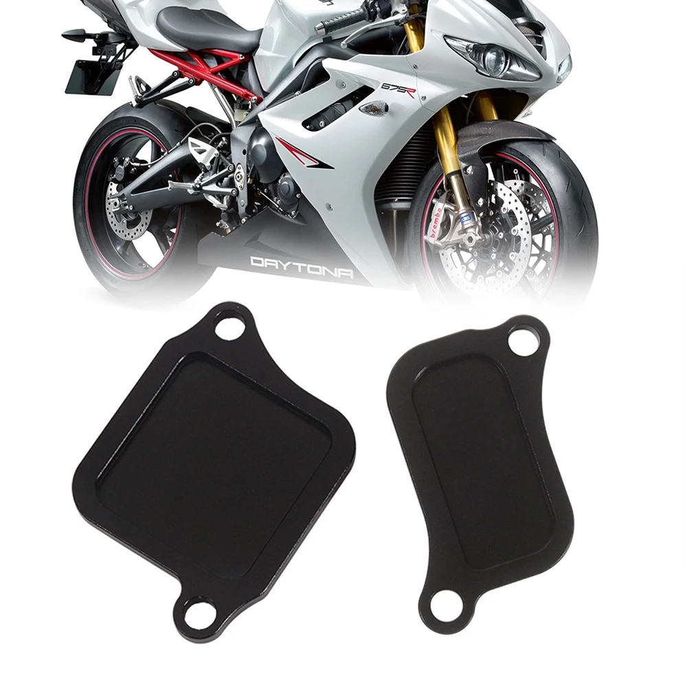 For TRIUMPH Daytona 675 675R 2013 2014 2015 2016 2017 Motorcycle Accessories Refit 2PCS Smog Block Off Plates Cover Fit