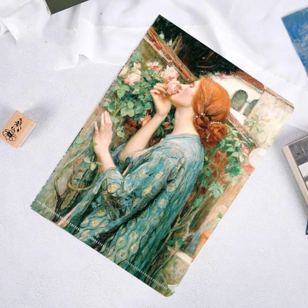 

Storage Bag L Shaped Folder Presentation Folder Famous Painting Series A4 File Folder Documents Paper Organizer Stationery