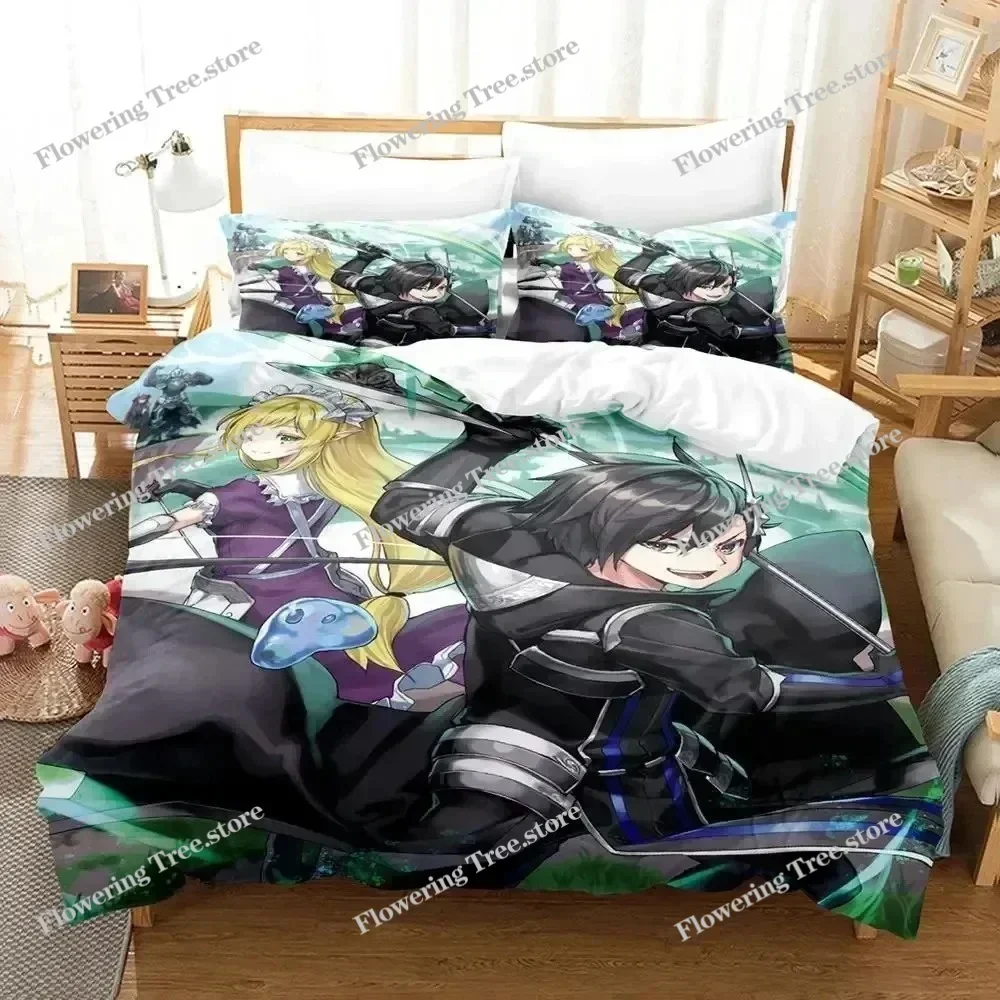 

3D Print Anime Black Summoner Bedding Set Duvet Cover Bed Set Quilt Cover Pillowcase Comforter king Queen Size Boys Adult029963