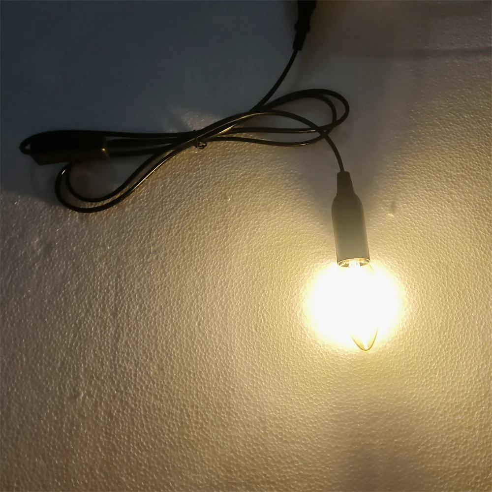 E14 Lamp Holder 1.8m EU/US/AU/UK Plug Power Cord Lamp Base Socket LED Pendant Light Head With 303 Switch Extent Cable