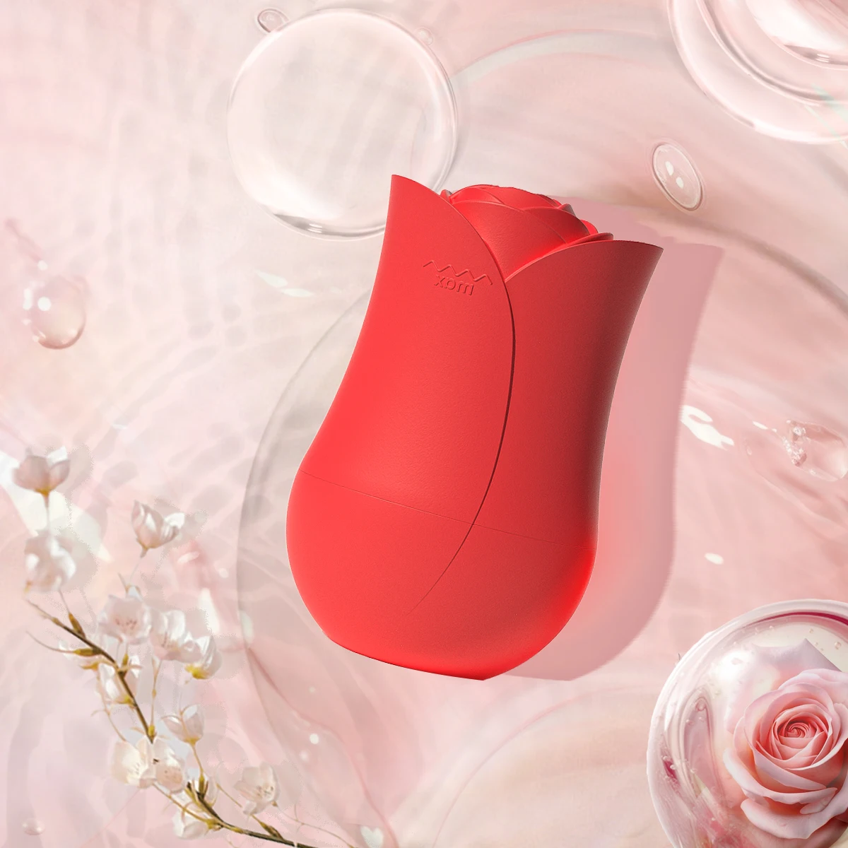 Rose Shape Portable Ice Roller for Face Reusable Ice Face Massager for Eliminate Facial Puffiness In The Morning Easy To Use