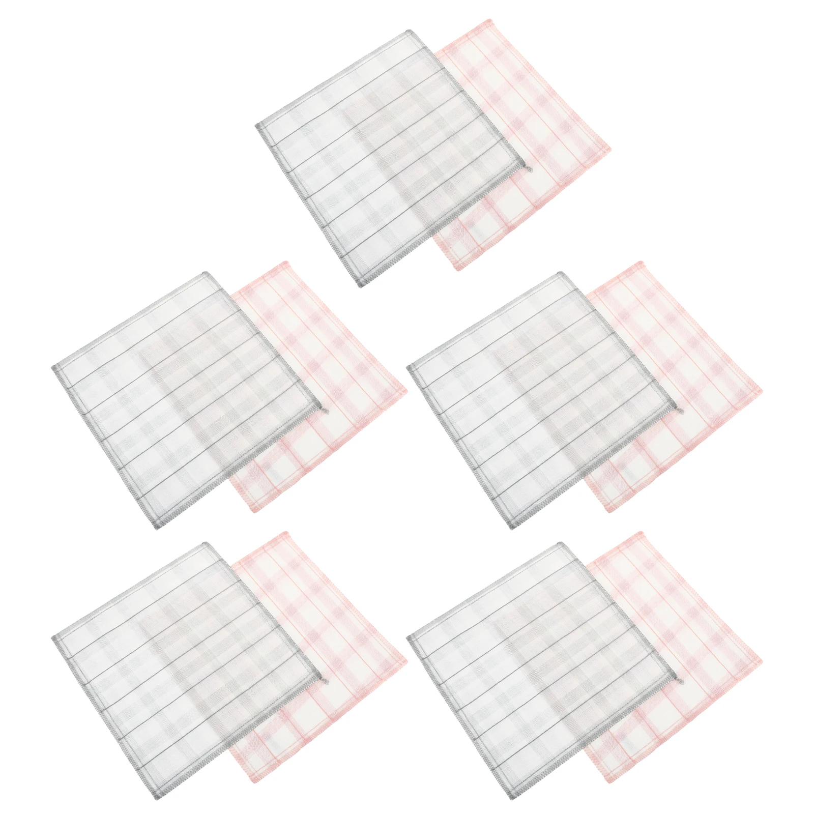 

10 Pcs Kitchen Cleaning Cloth High Absorbency Oil Resistant Reusable Dish Cloths Fast Drying Cotton Rags Lint Free for Home Use