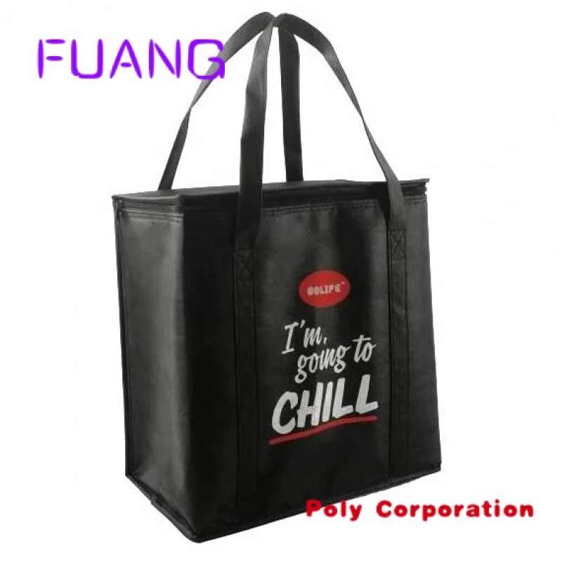 Custom  Custom Logo print promotional non woven recyclable Shopping bag Non woven Shop bag with Custom Logo