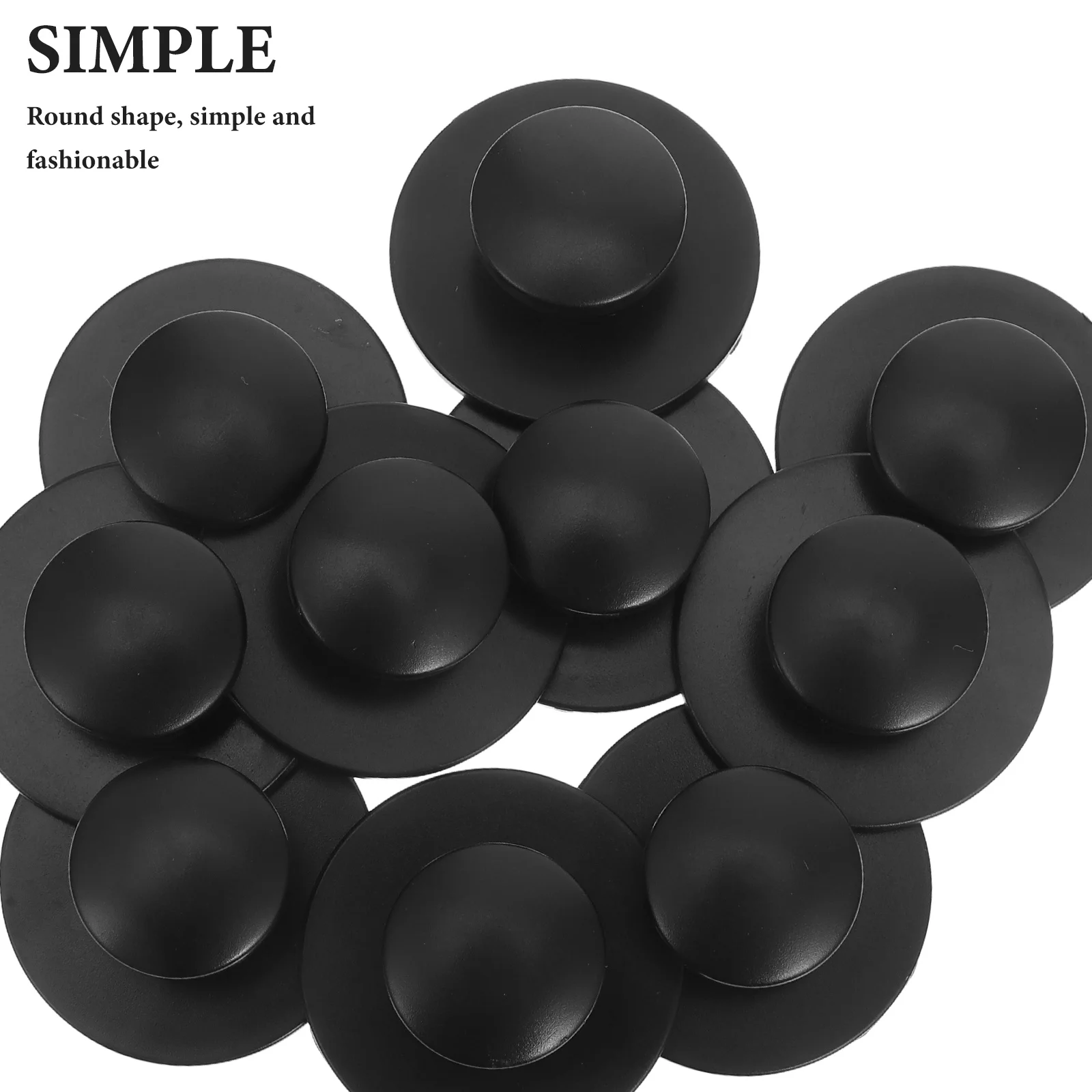 10 قطعة مقابض للخزانة ذاتية اللصق مستديرة قابلة للتقشير والعصا درج يسحب لخزائن الخزائن والأبواب الزجاجية سهلة التركيب ومريحة #2