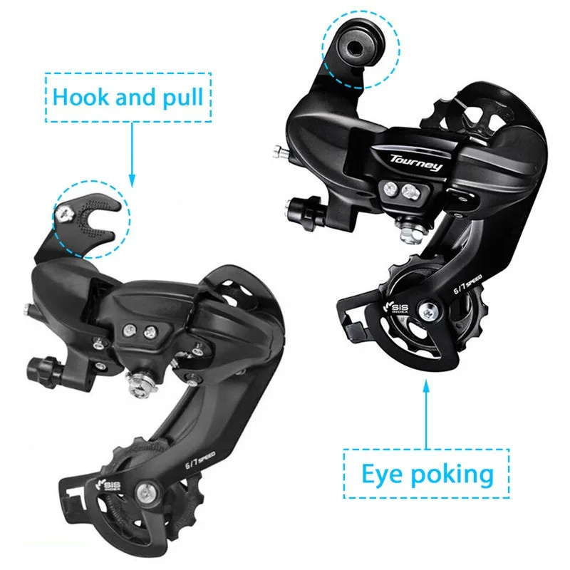 MTB Bike Shifter RD TY300 6/7/8 Speed Direct Mount Rear Mech Bicycle Derailleur Bike Accessories High Speed Teeth Transmission