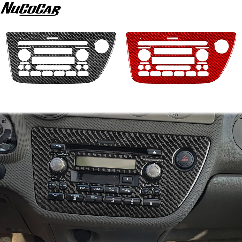 Picture 4: For Acura RSX 2002-2006 Carbon Fiber Central radio CD control Panel Trim Cover Car Accessories Interior Decorative Stickers