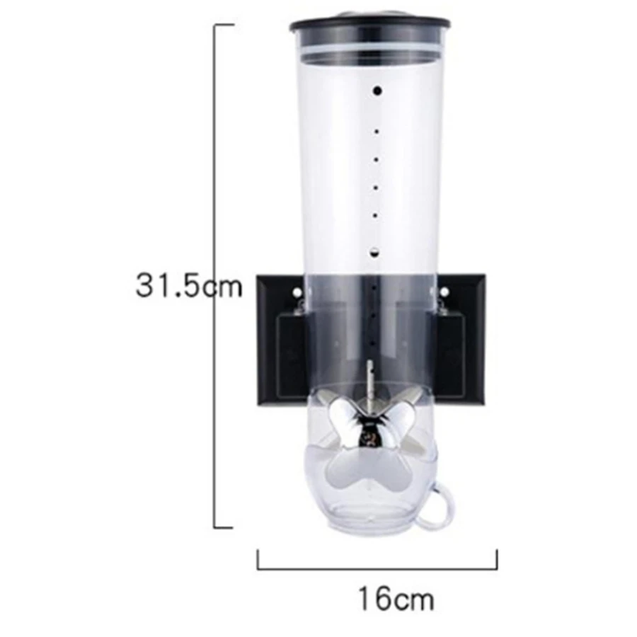 Wall-Mounted Canister Cereal Dispenser Device Type Food Grain Storage Tank Grain Distributor Food Storage Utensils HOT