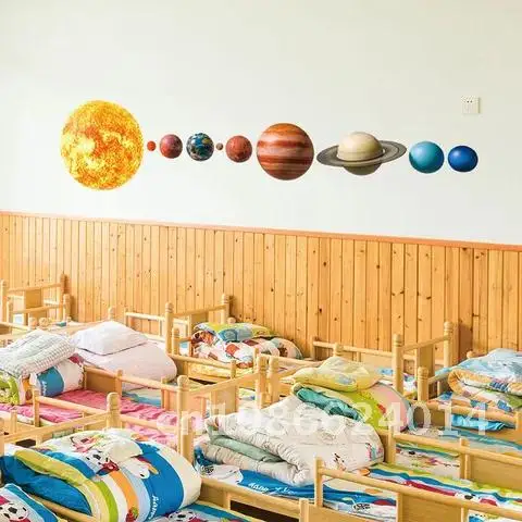 

Planets Wall Stickers for Solar System Kids Room Living Room Home Decoration Wall Decal Home Decor Baby Nursery Wall Decoration