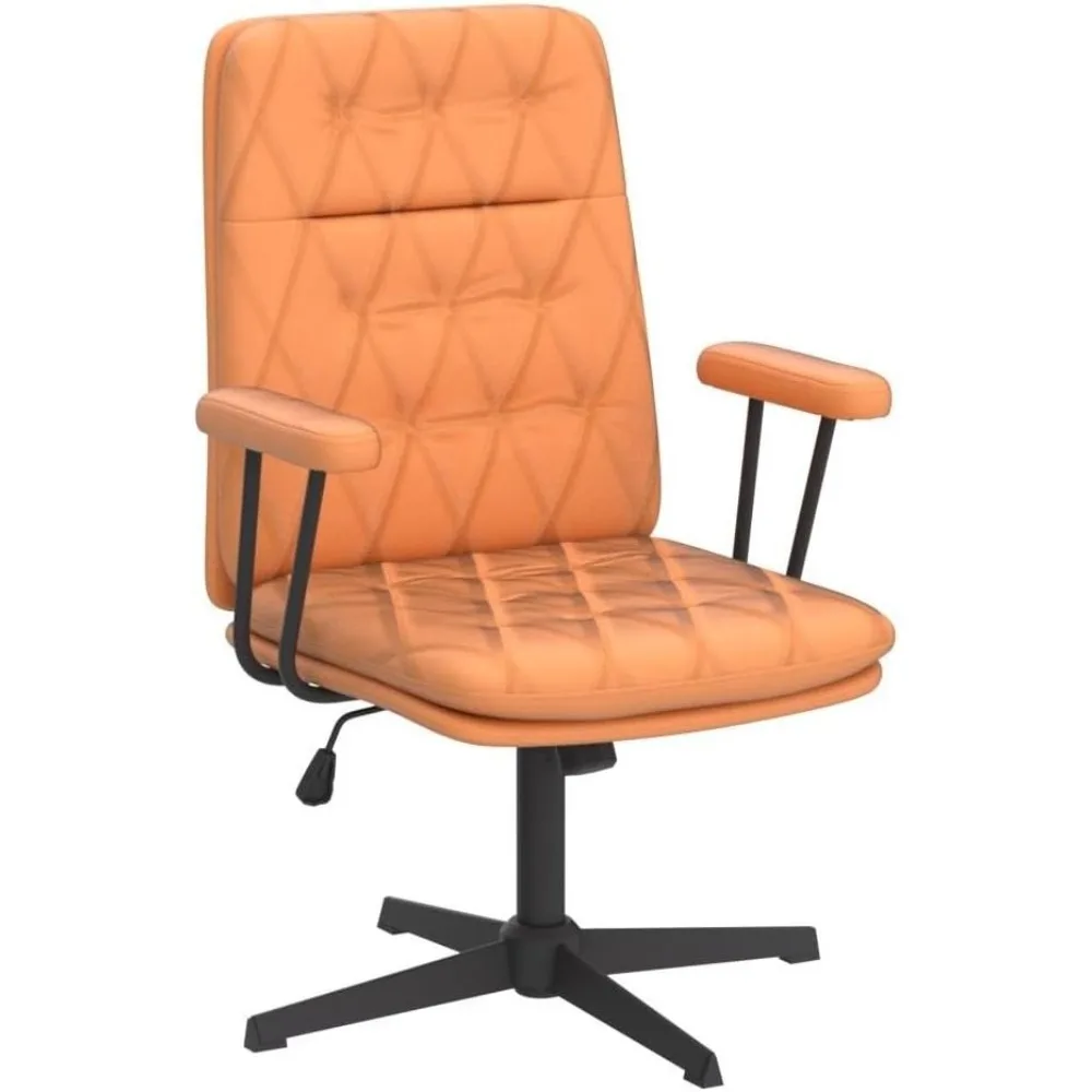 Ergonômico Criss Cross Desk Chair, ajustável Home Office cadeira com braço, giratória executiva, meados de volta, sem rodas