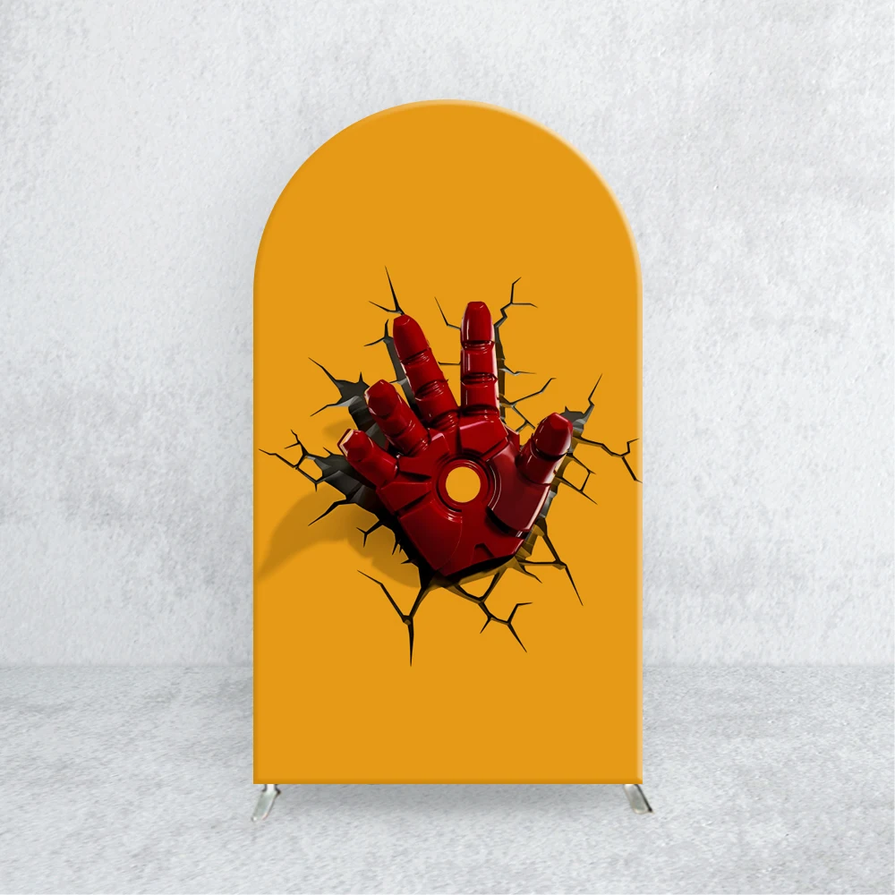 The Avengers Arch Backdrops Cover Superman Marvel Kids Birthday Party Elastic Custom Baby Shower Photo Background Banner Decort - Image 2