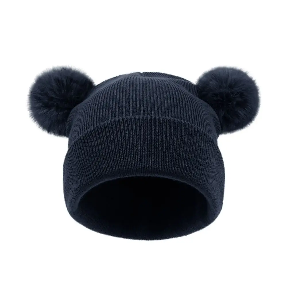 

3-10 Year Old Windproof Knitted Winter Baby Hat Ear Protection Cute Baby Knitted Hat Soft Cartoon Children Warm Cap Boys Girls