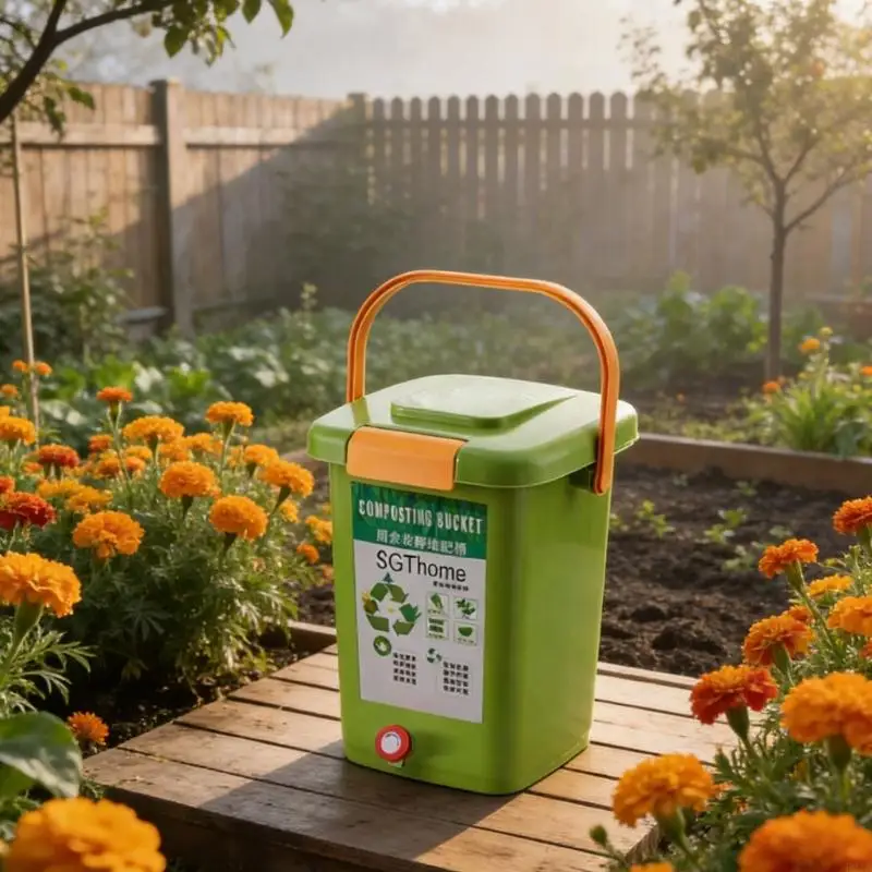 Additional Large 20L Humus Container for Kitchen Waste Efficient Rotting Permanent PRESENTATION Substance Easy Installation