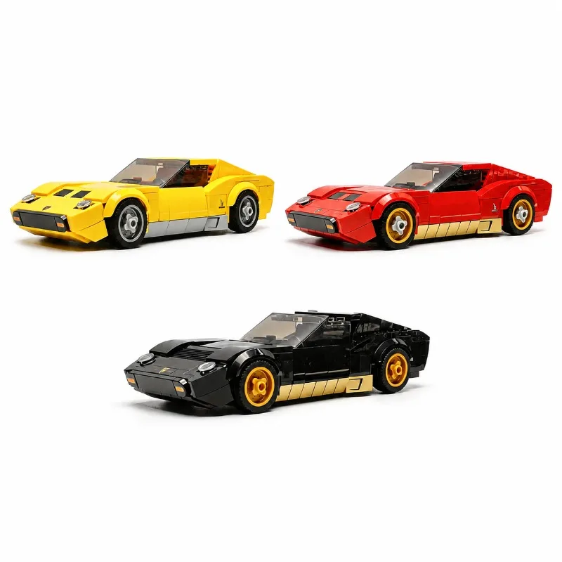

NEW Lamborghing Miura Classic Retro Supercar Racing Model DIY Creative Ideas ChildrenToy Birthday Gift Technology BuildingBlocks