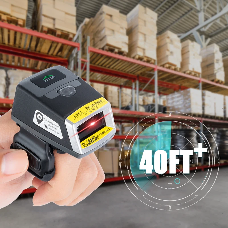 Zebra SE5500 40FT Long Scan Distance 1D 2D QR Bar Code Reader Rugged for USB Wearable Finger Ring Barcode Scanner