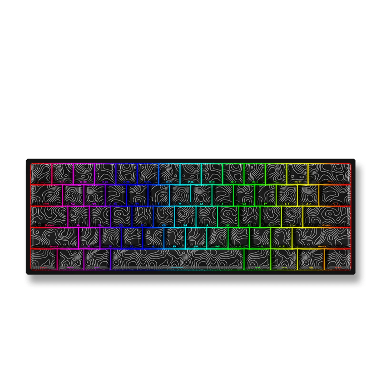 

Проводная механическая клавиатура, 61-клавишная игровая клавиатура с возможностью горячей замены и регулируемой светодиодной подсветкой, клавиатура с магнитным валом для компьютера/ноутбука