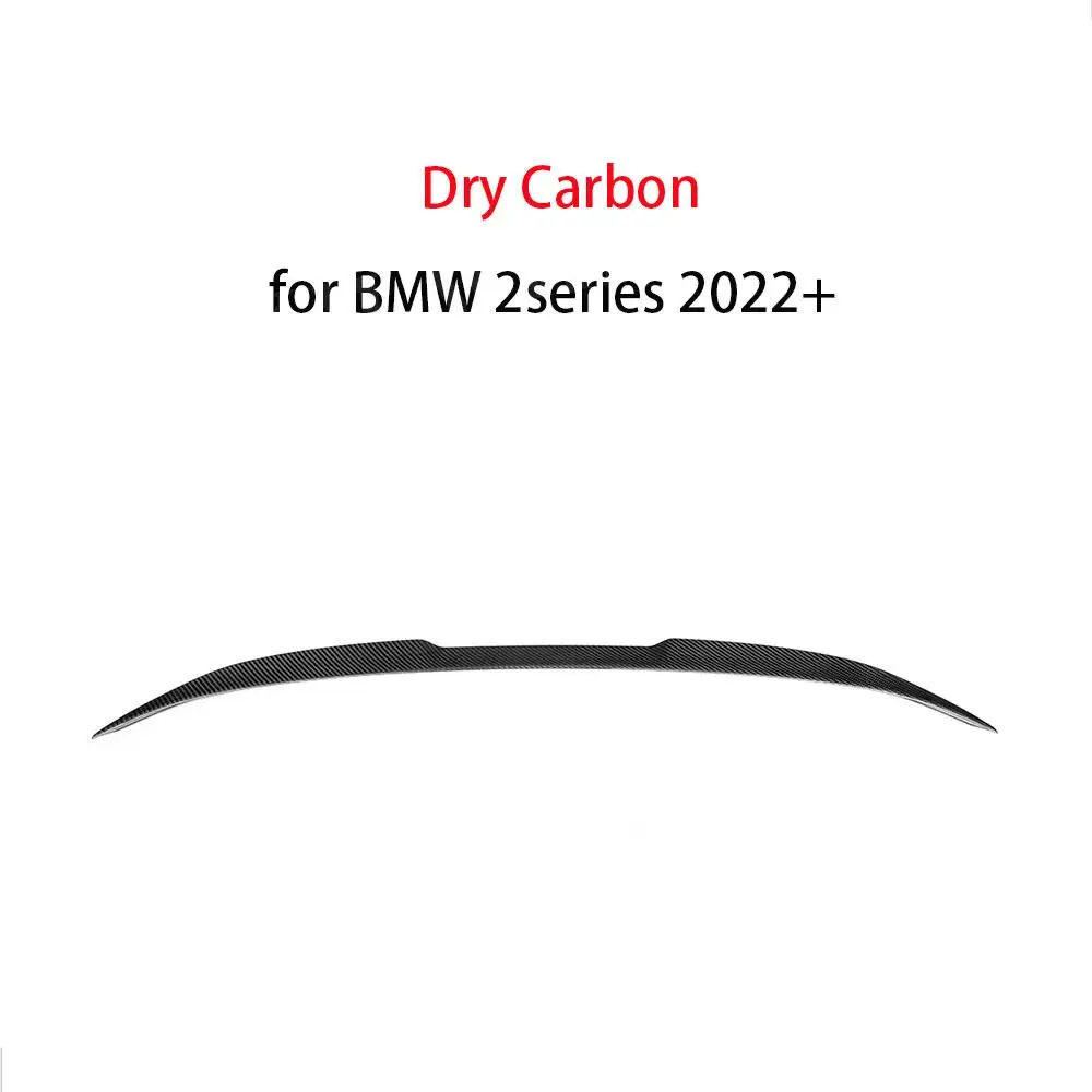 Dry Carbon Fiber Car Rear Trunk Spoiler Wing Body Kits for BMW 2 Series G42 M235i M240i Coupe 2022 + FRP V style