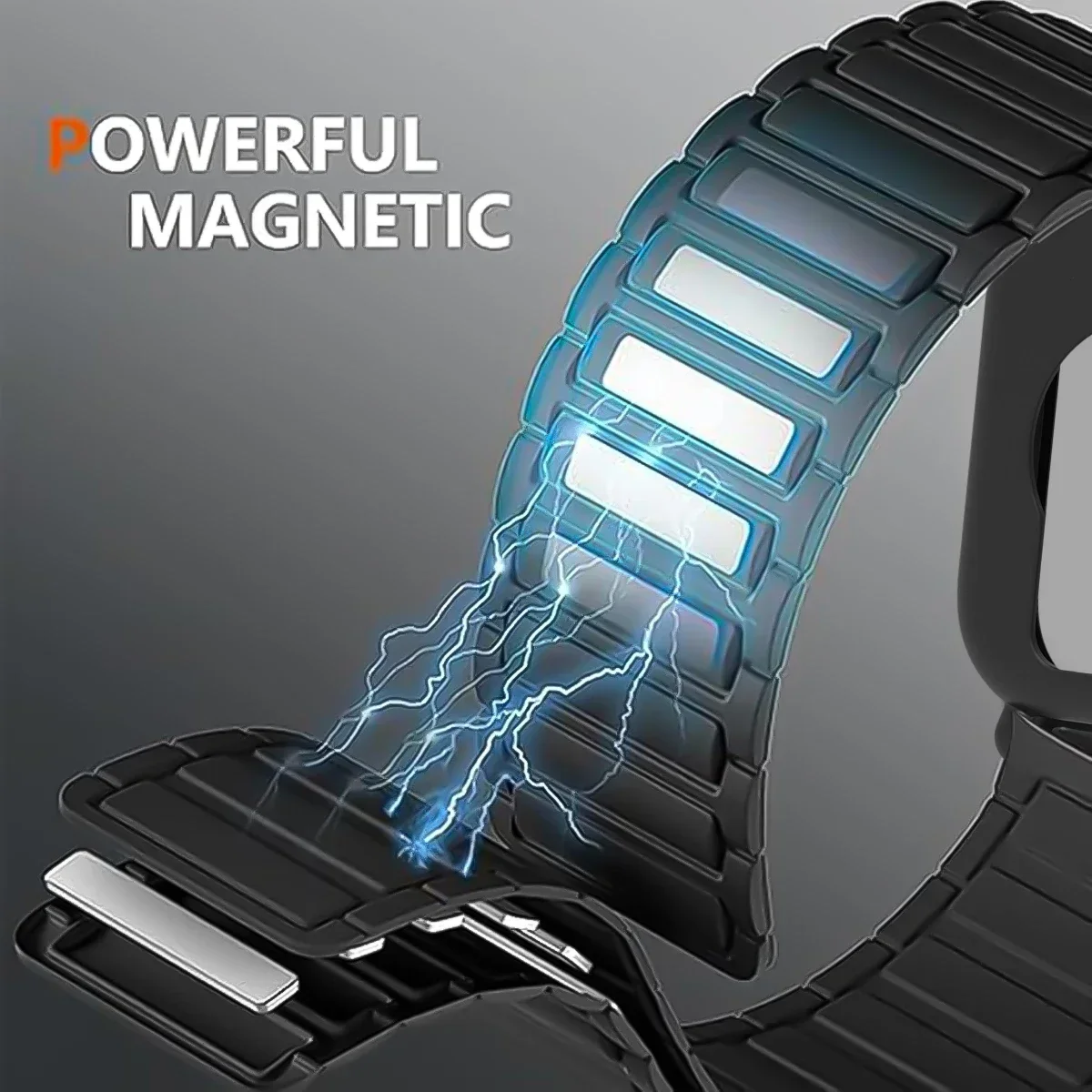 Custodia protettiva + cinturino in silicone per Xiaomi Redmi Watch 5 active/5 Lite Schermo a copertura totale TPU Guscio morbido e cinturino sportivo magnetico