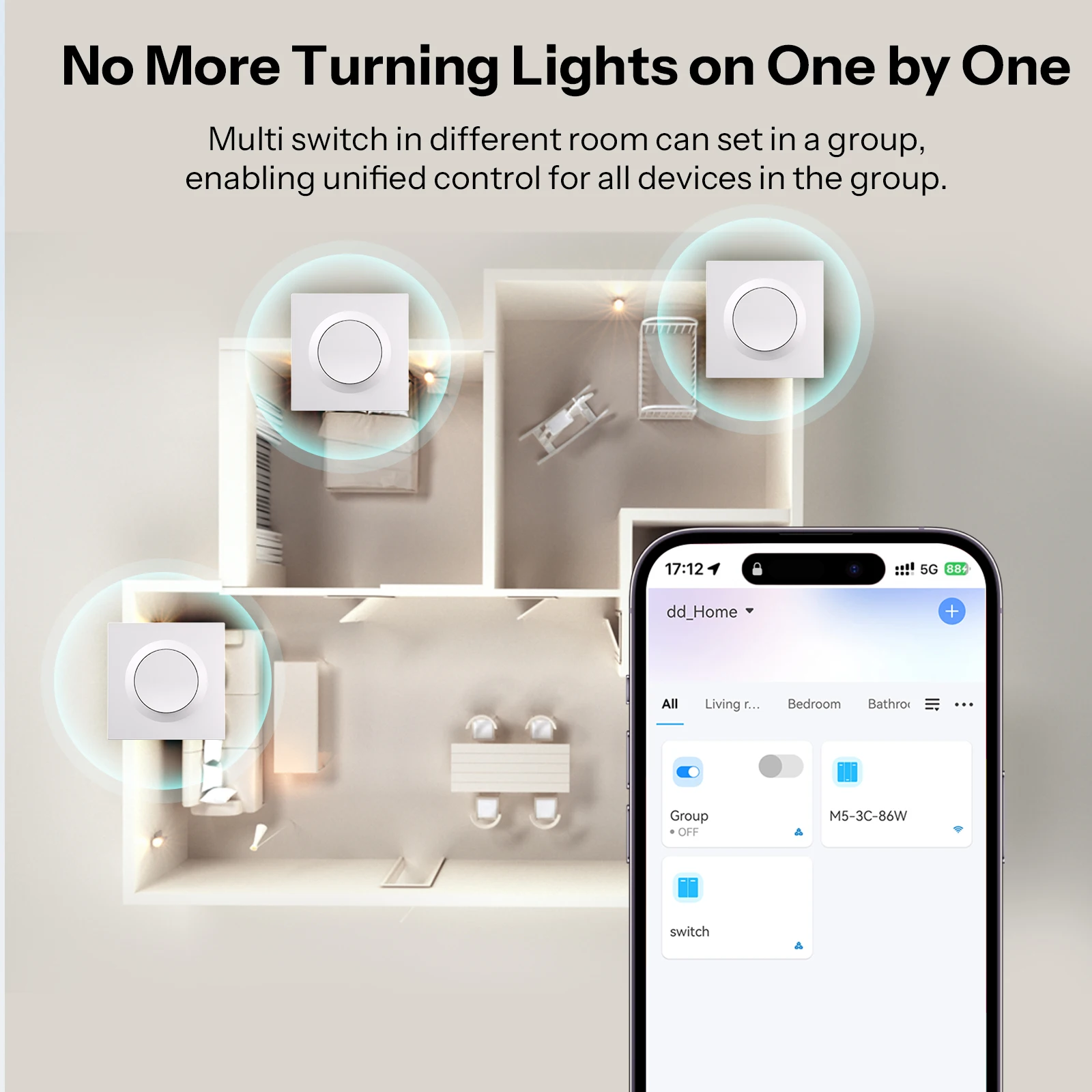 SONOFF ZBMINIL2-E Inteligentny przełącznik ścienny Zigbee Seria Fusion Orb-ZBW1L Nie wymaga przewodu neutralnego Bezszczelna integracja z Home Assistant — zdjęcie produktu 4