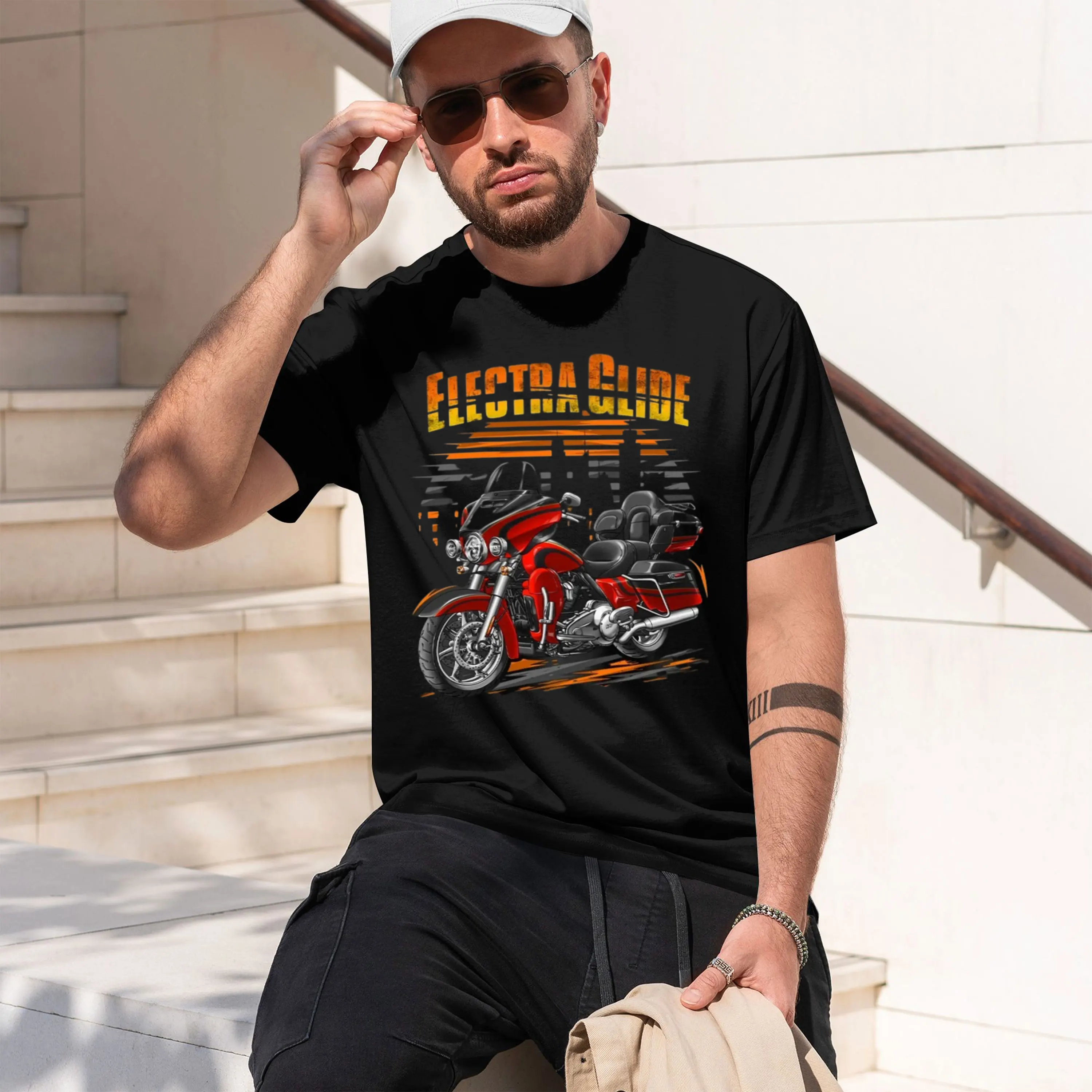 Cl Ameran CVO Motorcycle T-Shirt O-Neck Summer Short Sve Casual Mens T-shirt Size S-3XL 2026 New Model Short-sleeve crewneck T-S