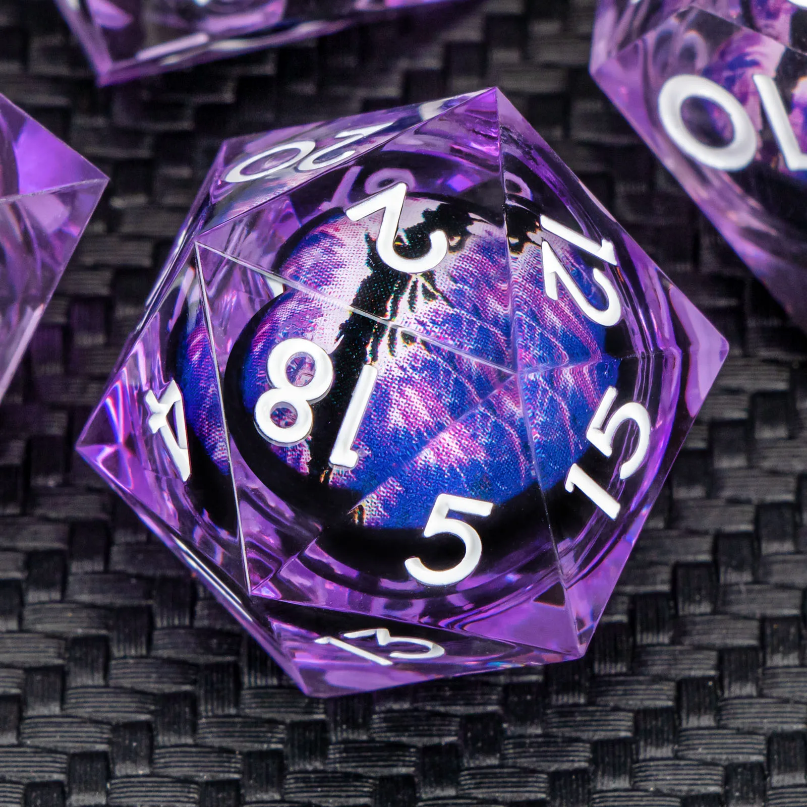 

Resin DND Dice, Liquid Core Sharp Edged Dice Set D&D, Polyhedral D and D Dice Set for Dungeons and Dragons, Role Playing Game