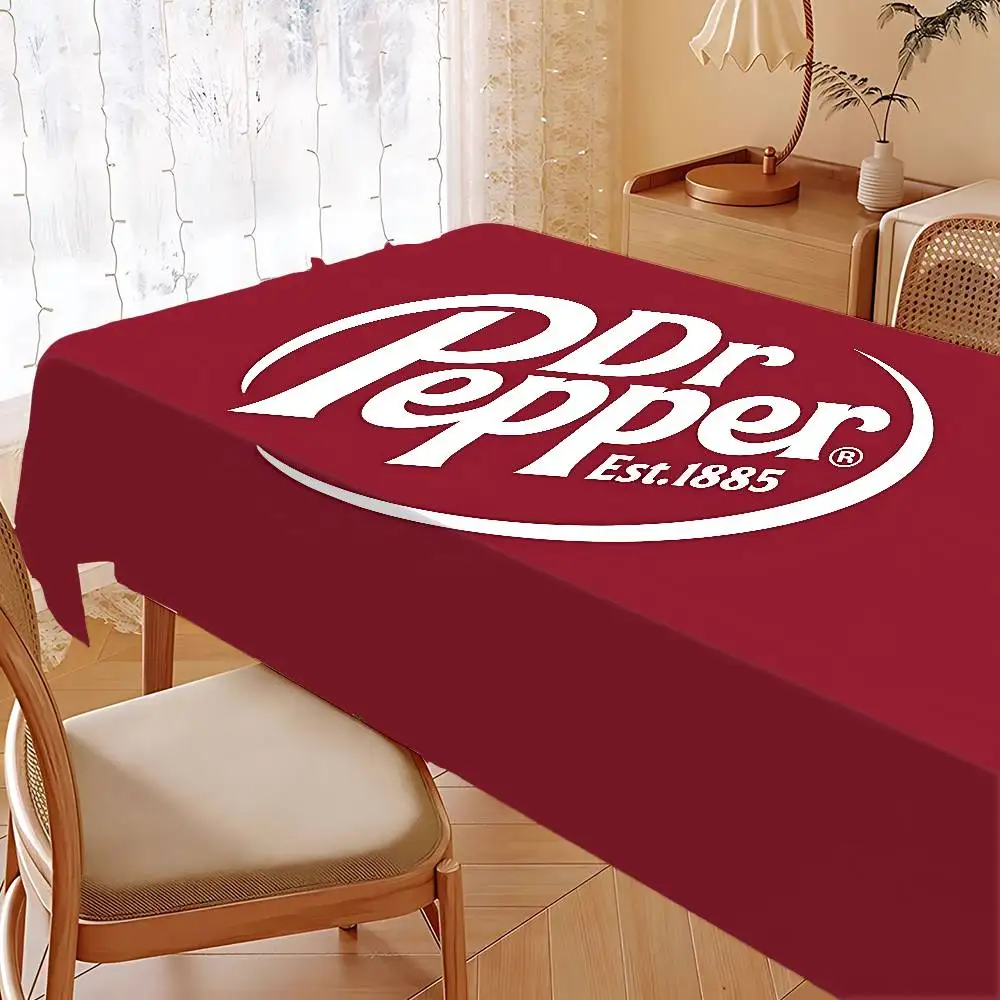 D-Dr -P-Pepper Table Cloth Tablecloth Waterproof Oil-Proof Stain-Resistant Wipeable Rectangle Table