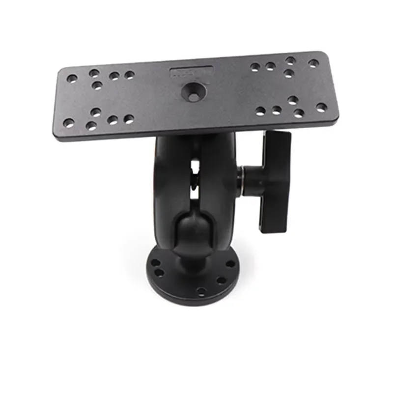 STLF 1.5''fishfinder Mount with New 8.7cm Aluminium Double Socket Arm for Marine Device