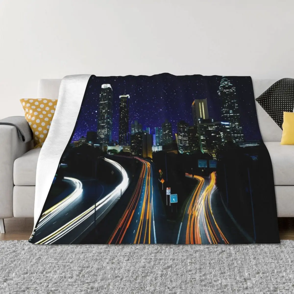 

Spacey Atlanta Throw Blanket Quilt Hairy warm winter Blankets