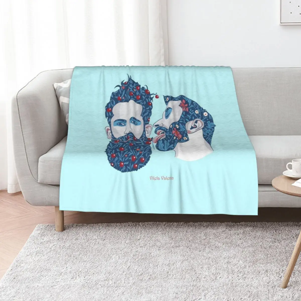 Kirsche essen manta de cama a cuadros lindo para sofá decorativo mantas de sofá gigantes