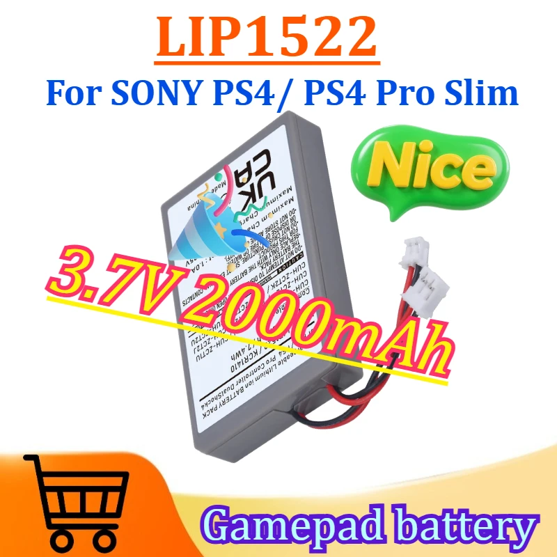 

Replace Battery for SONY PS4/PS4 Pro Slim Dualshock 4 V1 V2 Wireless Controller GamePad LIP1522 KCR1410