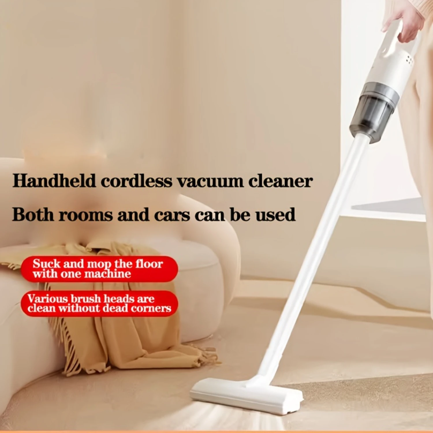 1pc, Handheld Vacuum Cleaner Cordless Vacuum Cleaner - Rechargeable Hand Held Vacuum With Powerful Suction, Portable Mini Hand V