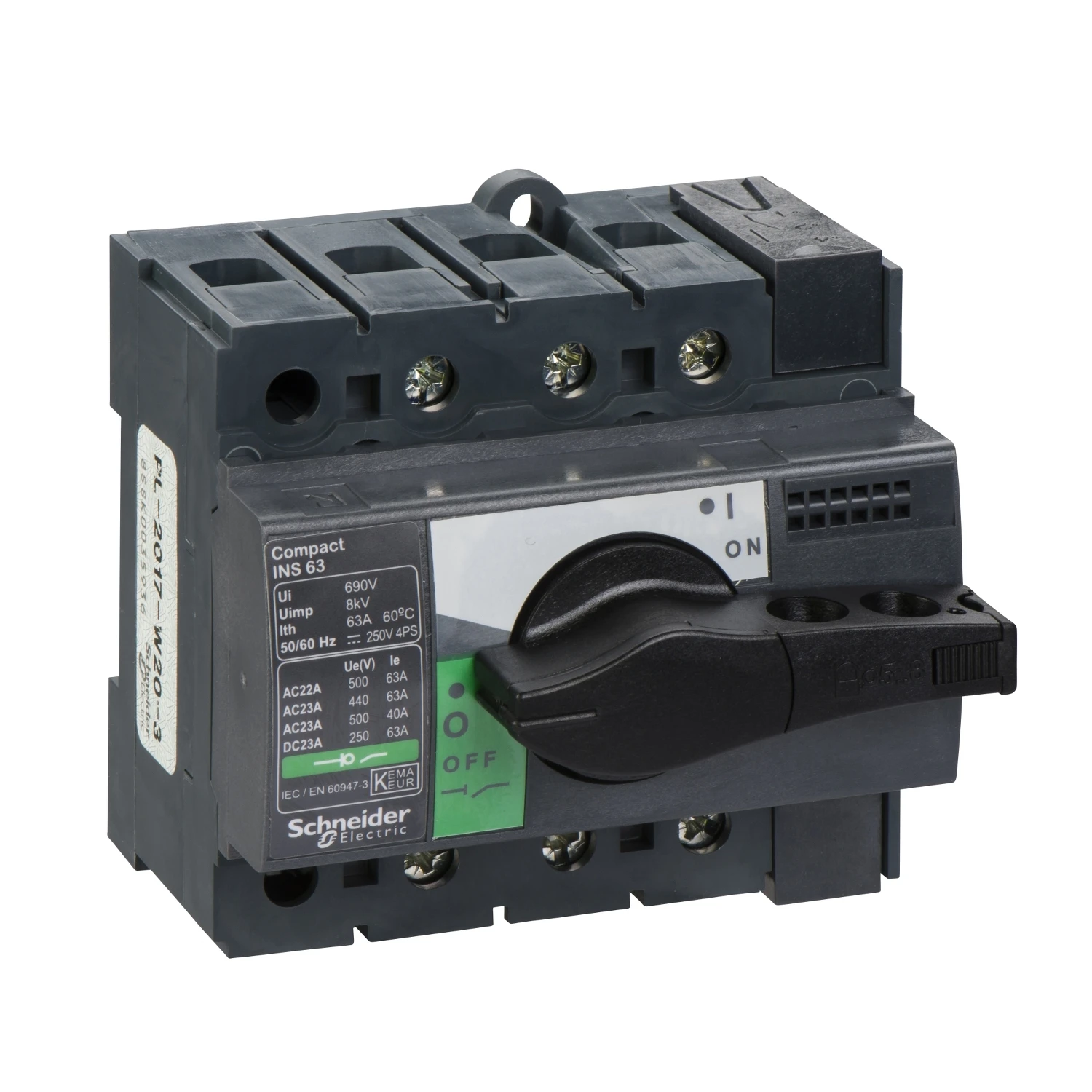

28902 INS63 3P переключатель-разъединитель Compact INS63 — 3 полюса — 63 А