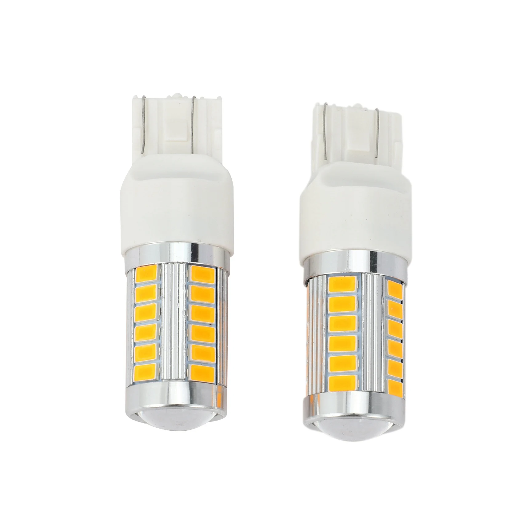 7443, T20 LED Bulbs Amber Yellow 900 Lumens Super Bright Turn Signals Light Brake Stop Parking Light Bulb (Pack of 6)