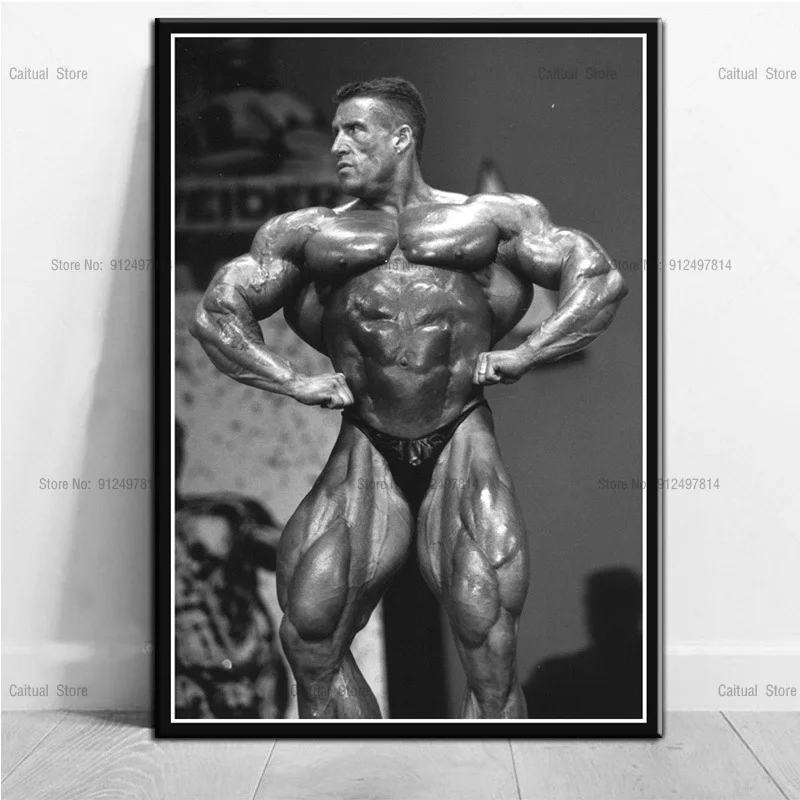 Great Dorian Yates Man Muscle GYM Bodybuilder Print Art Canvas Poster For Living Room Decor Home Wall
