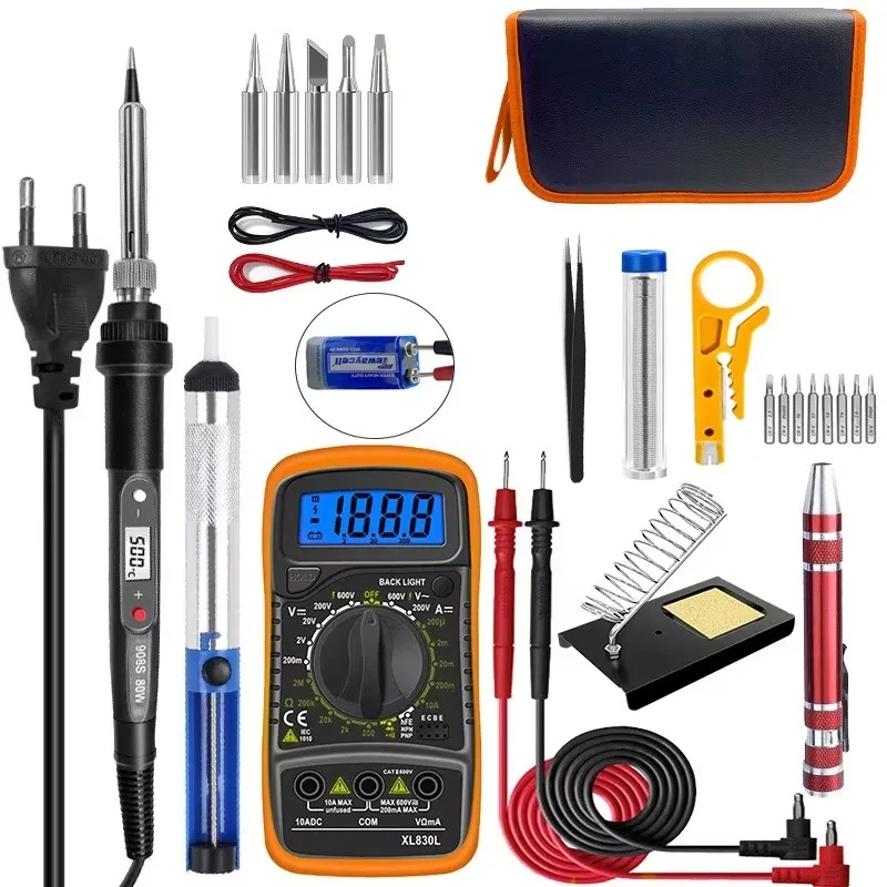 

80W digital display internal heat LED digital display electric soldering iron set home electronic maintenance tools