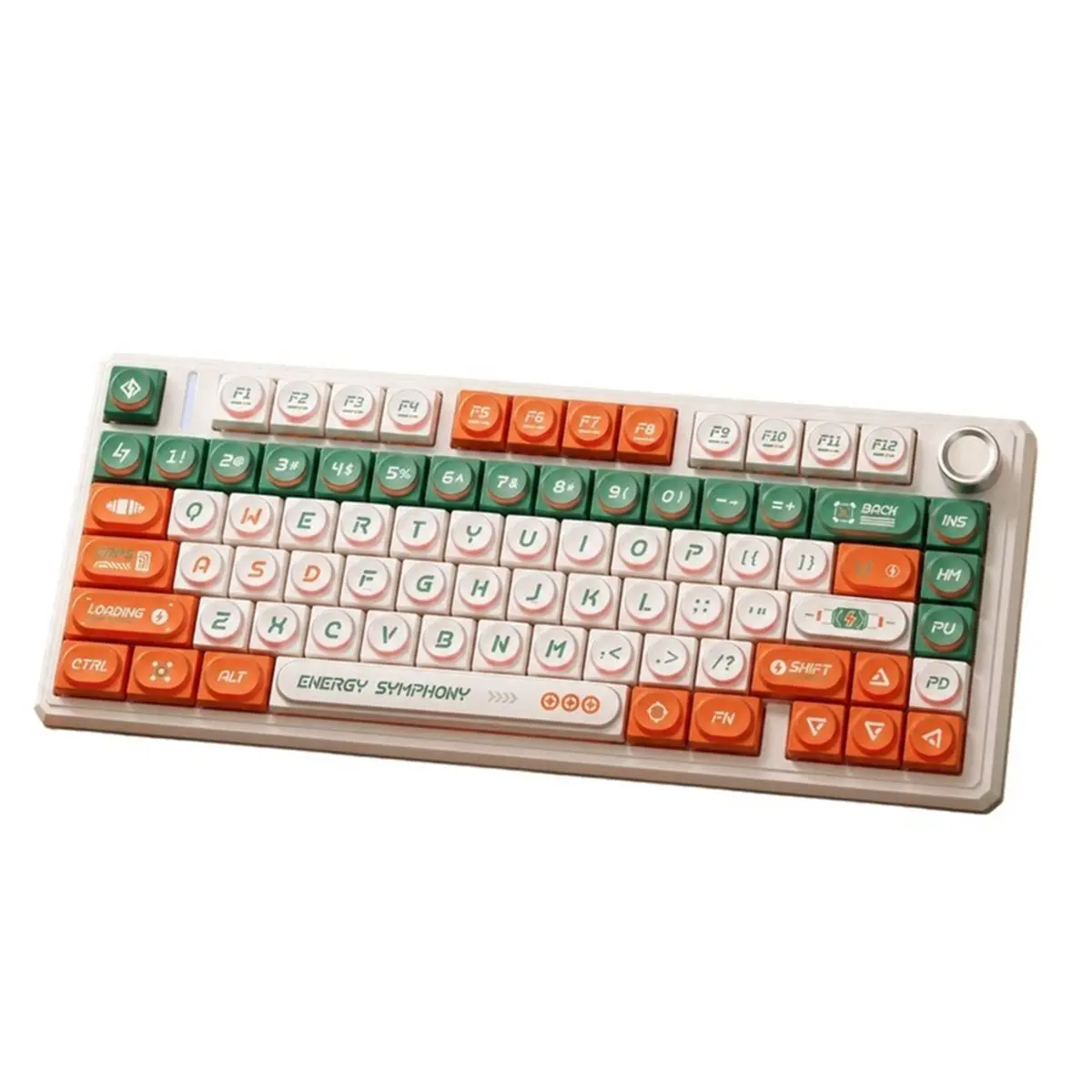 115 Keys Retro Block Keycap Set Rounded Profile Keycaps for MX Style Mechanical Keyboard Custom Keyboard
