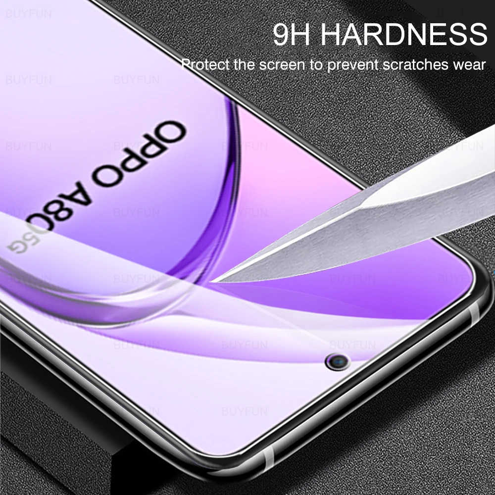 8in1 Tempered Glass For Oppo A80 5G 2024 Camera Protector 6.67 inches Case Opo appo A 80 80A OppoA80 CPH2639 Clear Lens Cover