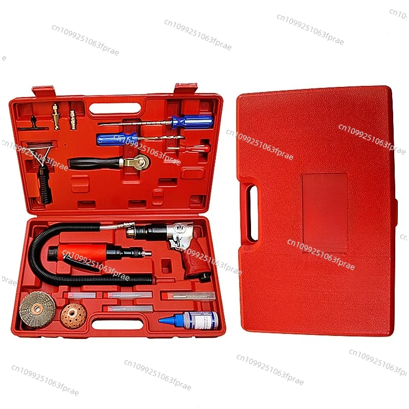 Low speed tire repair sander air drill mushroom nail drill set pneumatic tungsten steel grinding head alumina film