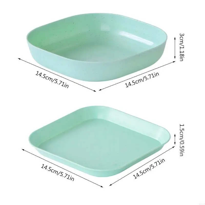 Q22D Small Plates Dinner Dish Vegetable Fruit Cake Snacks Plate Dining Table Garbage